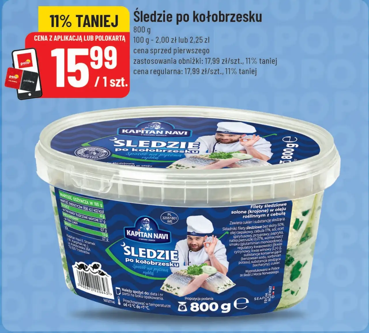 Śledzie po kołobrzesku Kapitan Navi