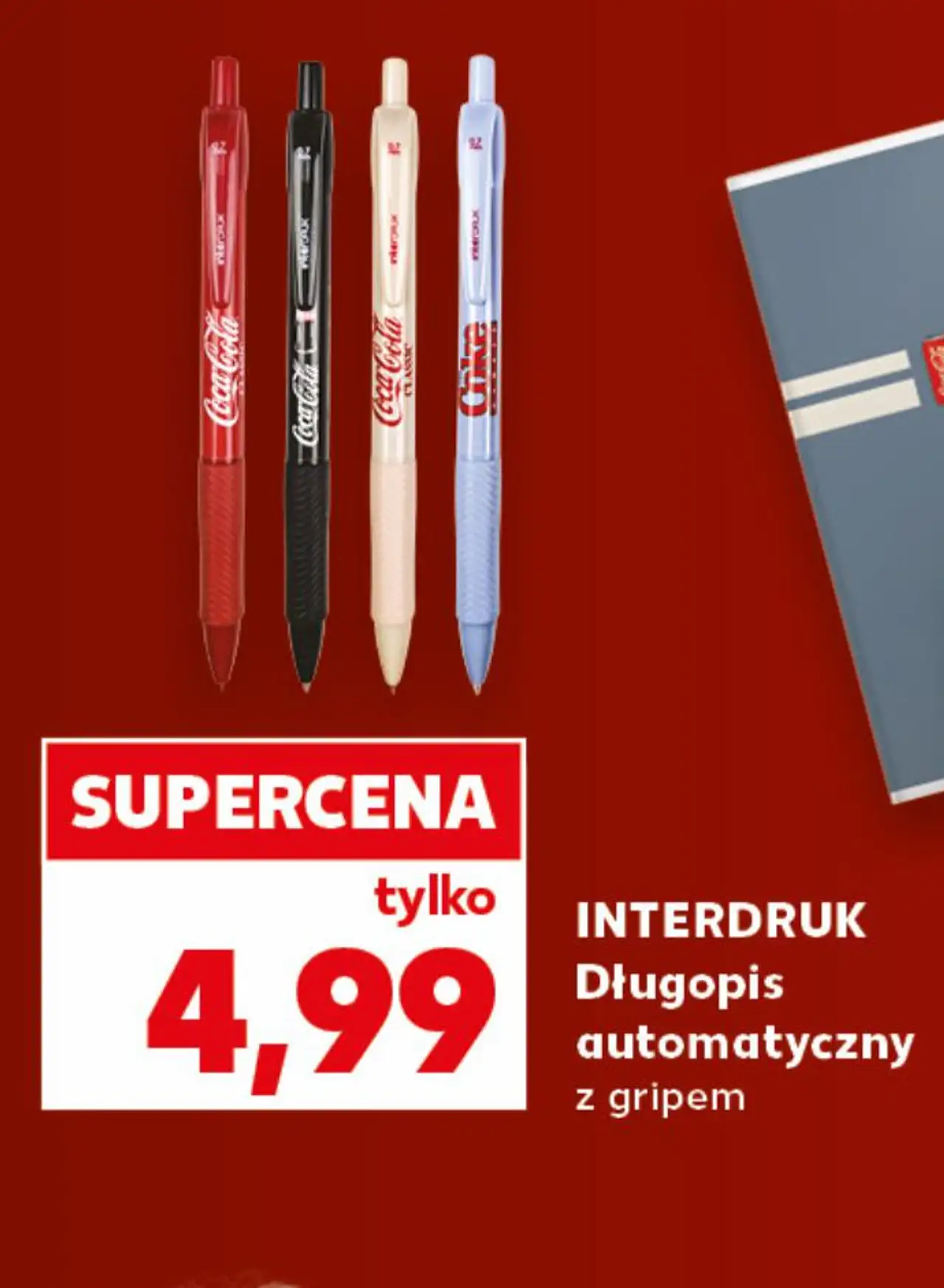 Interdruk Długopis automatyczny z gripem