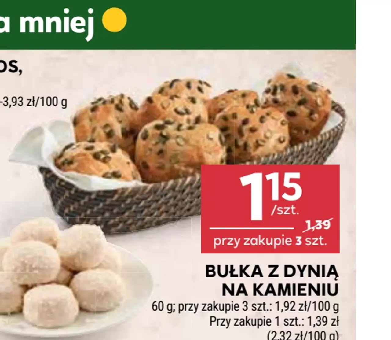 Bułka z dynią na kamieniu