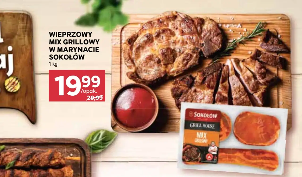 Wieprzowy mix grillowy w marynacie Sokołów