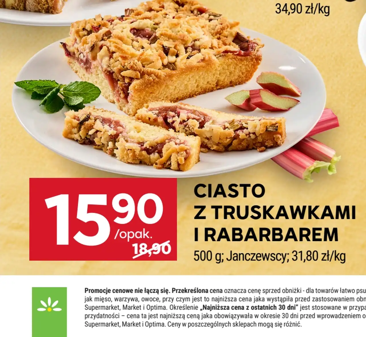 Ciasto z truskawkami i rabarbarem Janczewscy