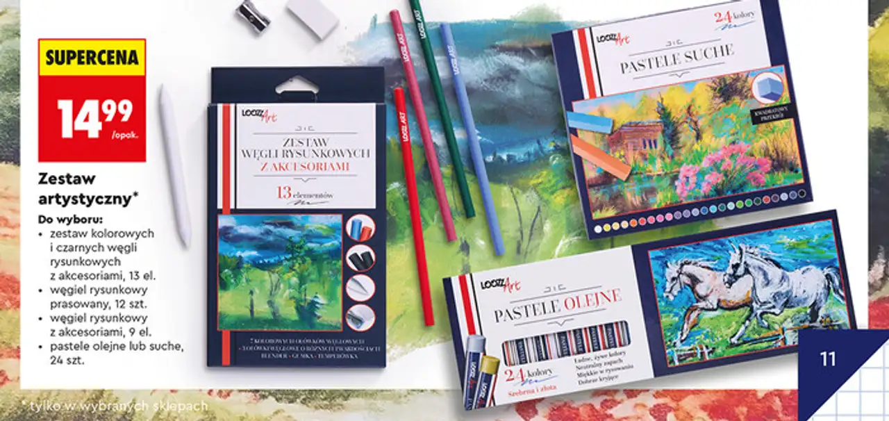 Zestaw artystyczny Loozz Art (pastele suche / pastele olejne)