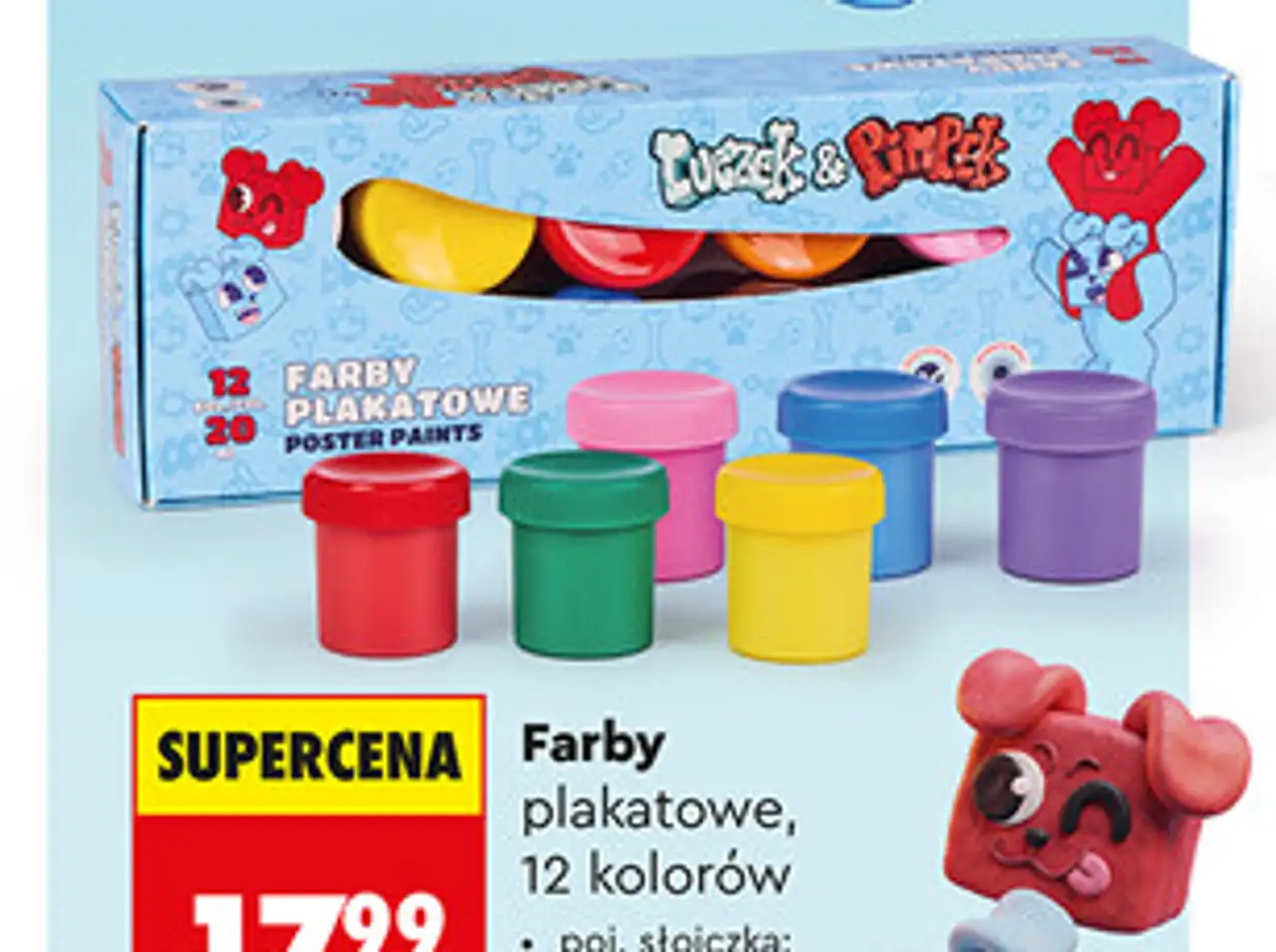 Astra Tuczek & Pimpek Farby plakatowe, 12 kolorów