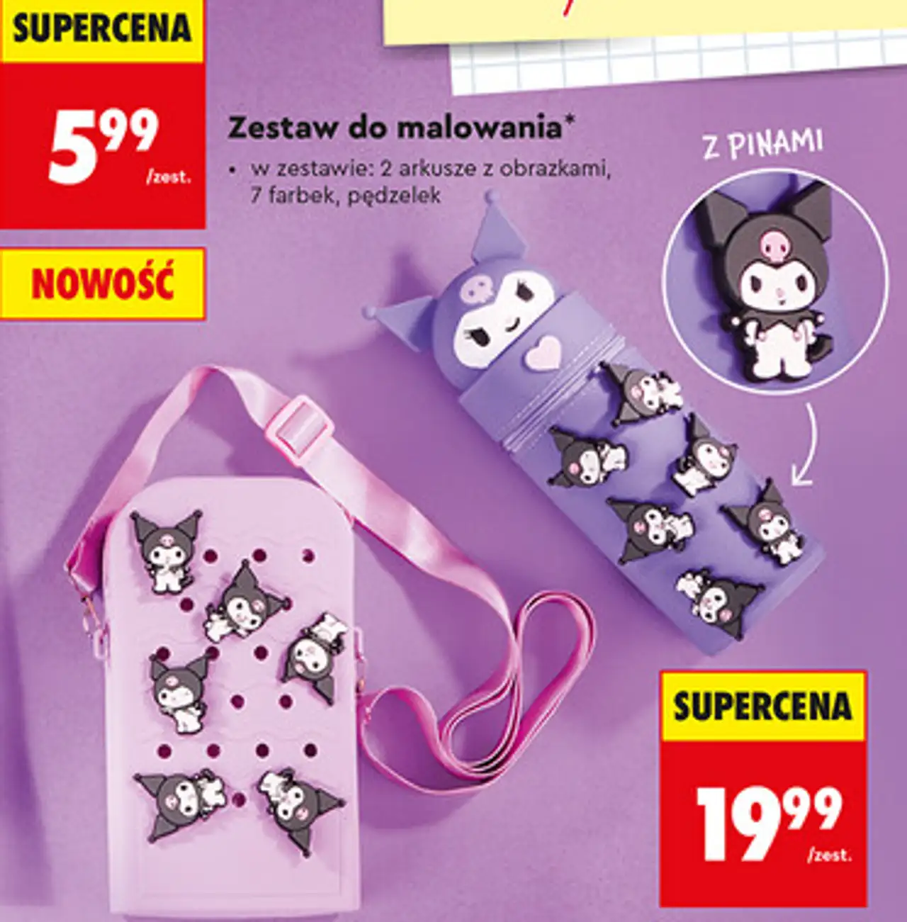 St. Majewski Kuromi Piórnik tuba lub saszetka z paskiem