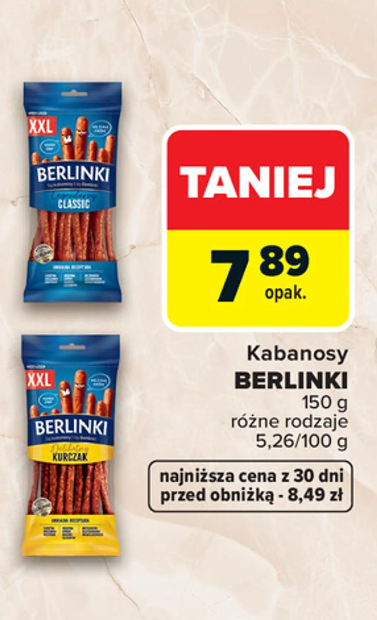 Kabanosy Berlinki 150 g