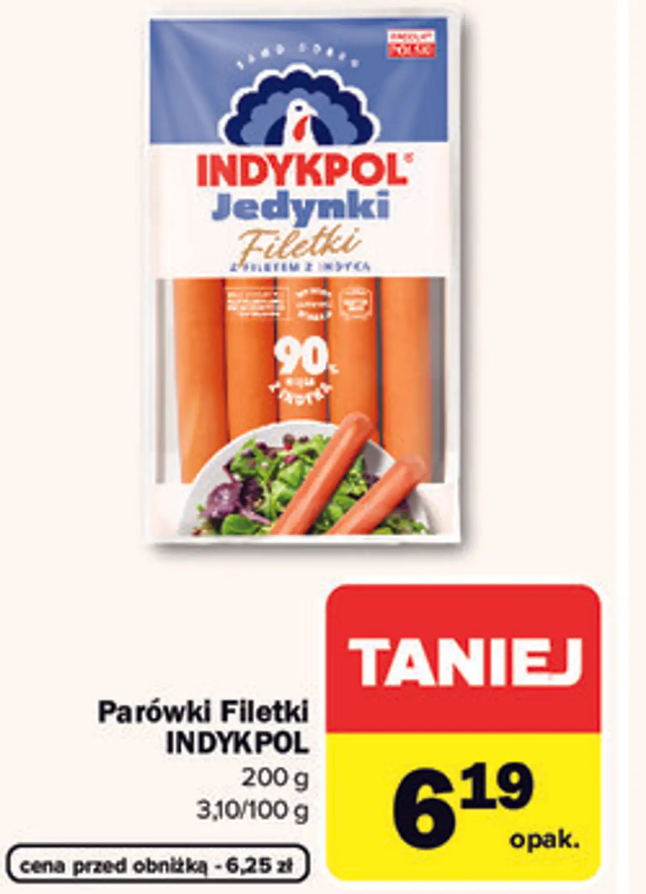 Parówki Filetki Indykpol