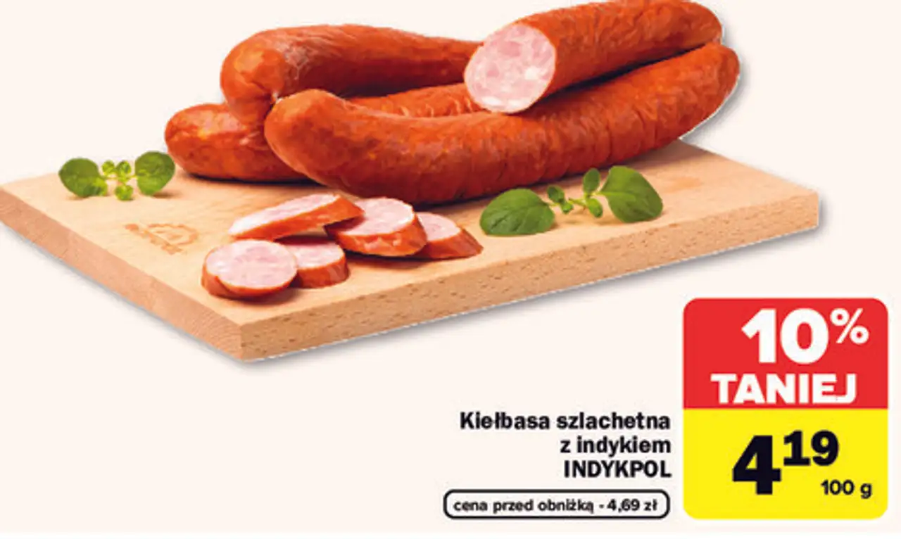 Kiełbasa szlachetna z indykiem Indykpol