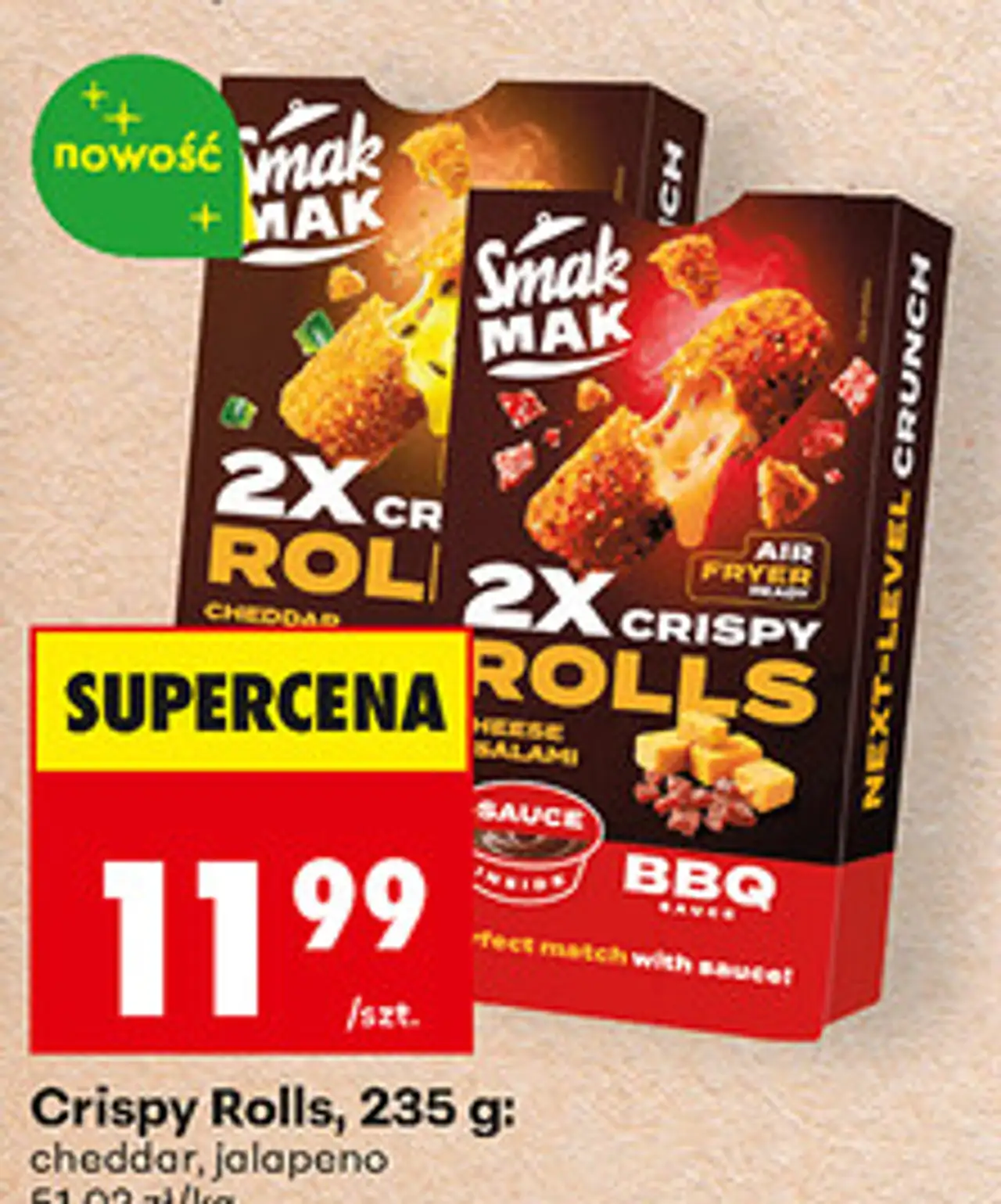 Crispy Rolls SmakMak, 235 g