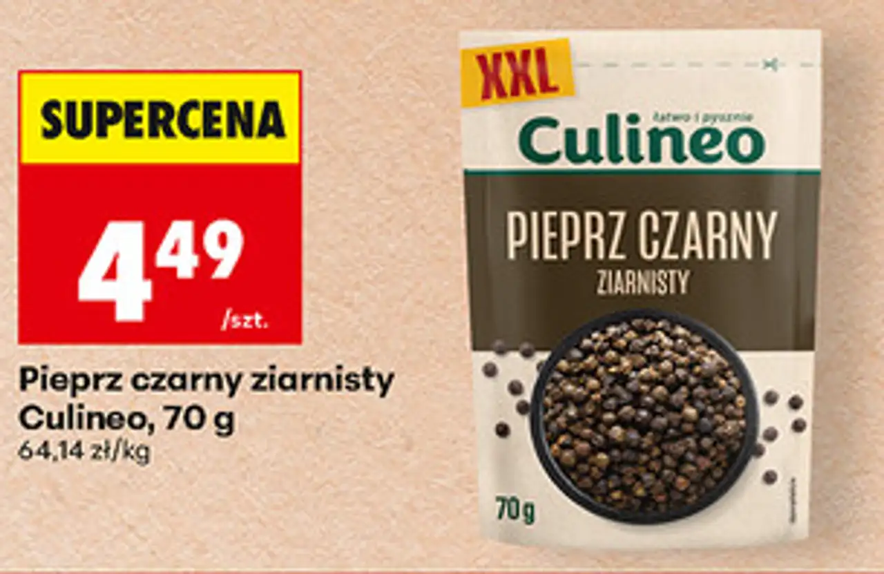 Pieprz czarny ziarnisty Culineo, 70 g