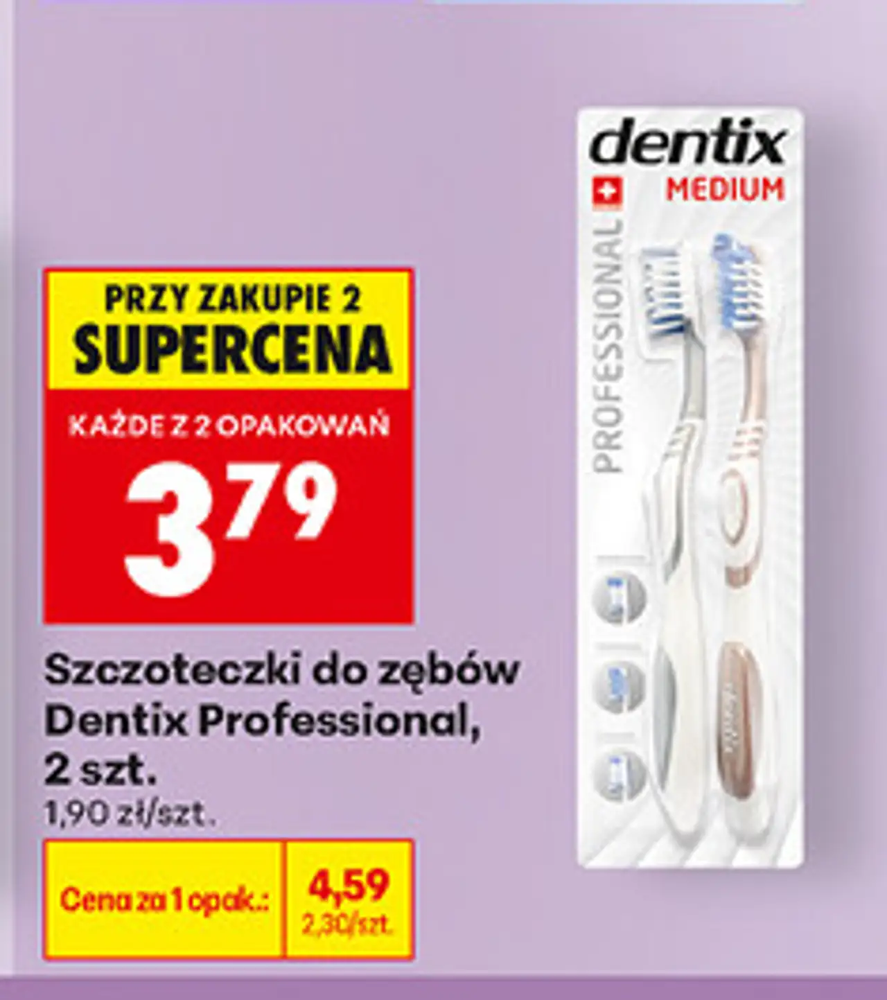 Szczoteczki do zębów Dentix Professional, 2 szt.