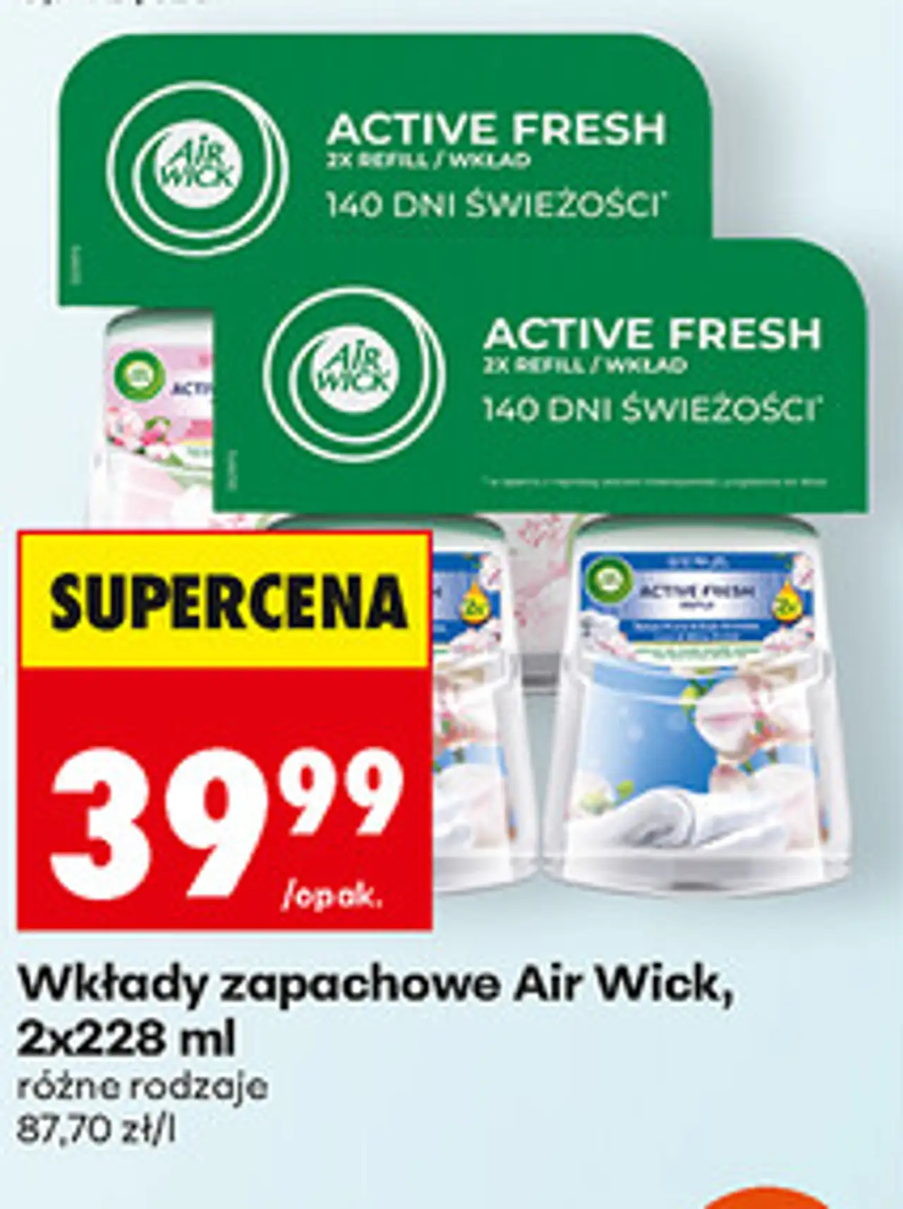 Wkłady zapachowe Air Wick, 2x228 ml