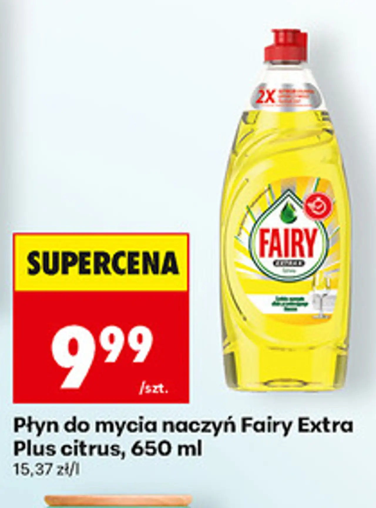 Płyn do mycia naczyń Fairy Extra Plus citrus, 650 ml