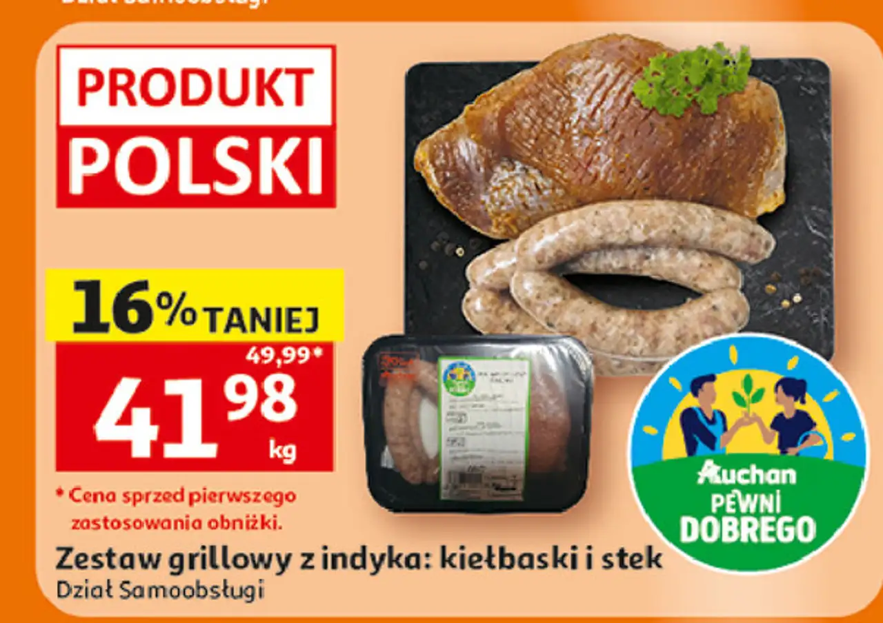 Zestaw grillowy z indyka Auchan Pewni Dobrego