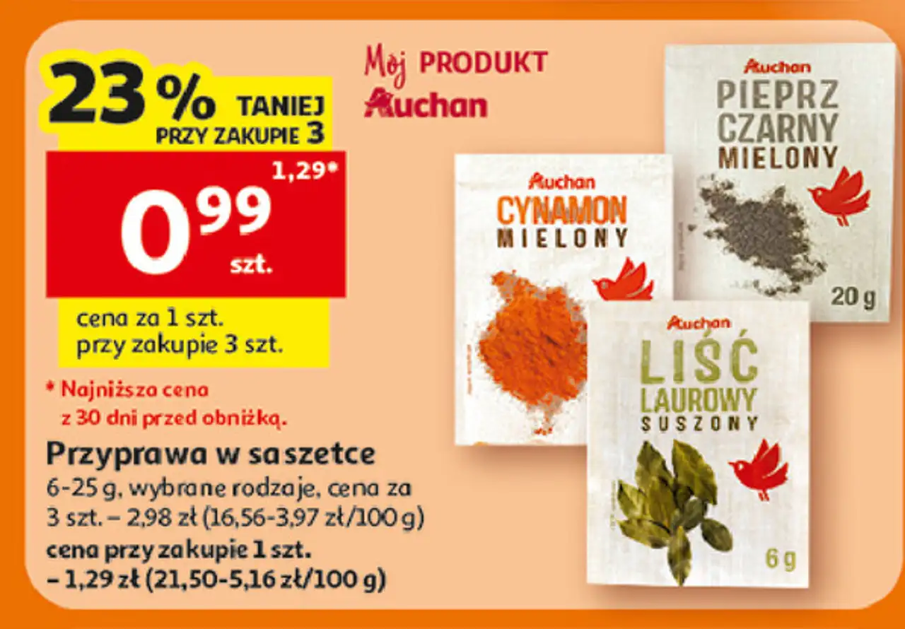 Pieprz czarny mielony Auchan Różnorodne (Logo Czerwone)