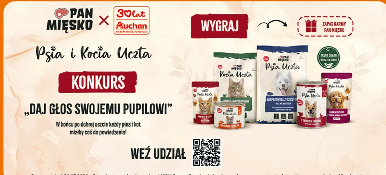 Psia uczta karma kawałki w sosie z przepiórką, jeleniem i wątróbką Pan Mięsko