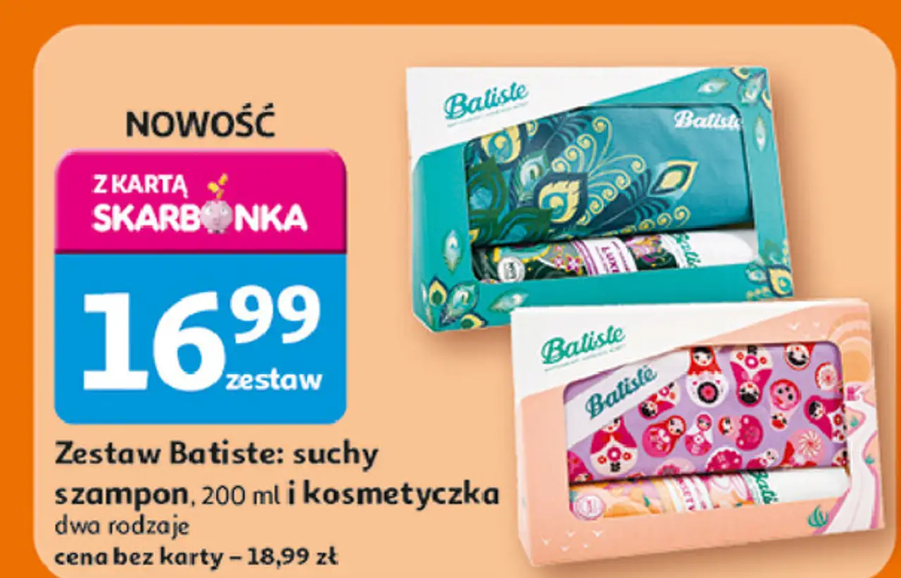 Zestaw w pudełku luxe suchy szampon 200 ml + kosmetyczka Batiste