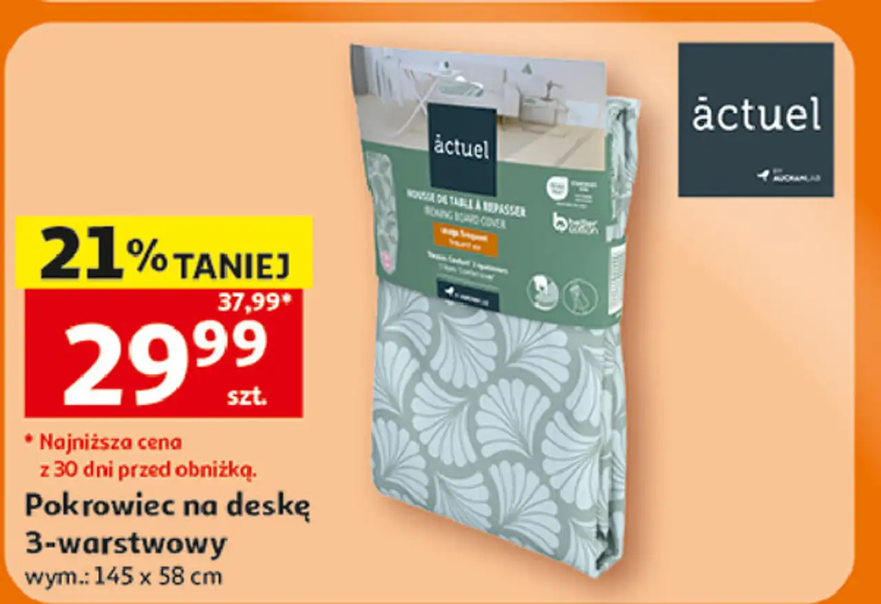 Pokrowiec na deskę do prasowania 145 x 58 cm Actuel