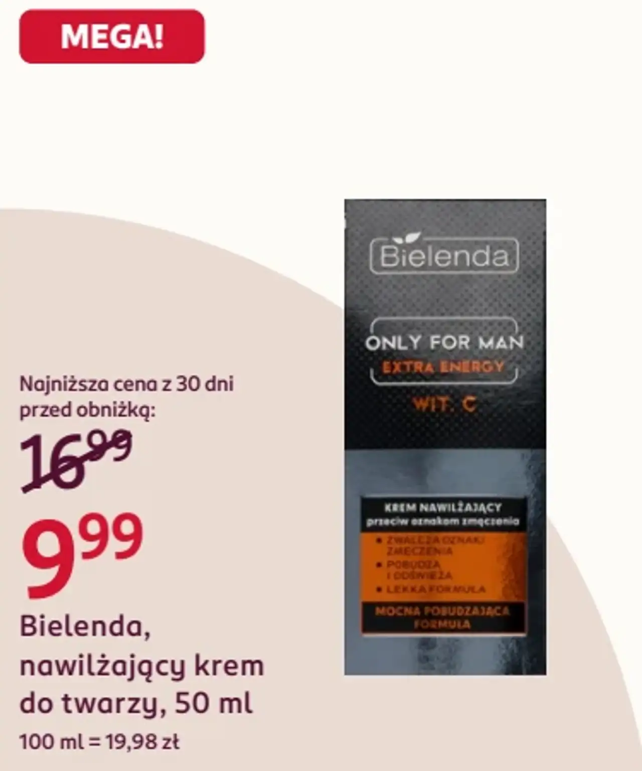Bielenda, nawilżający krem do twarzy, 50 ml