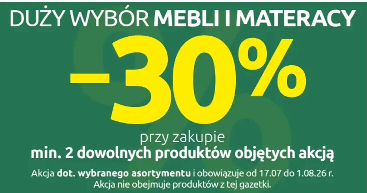 Duży wybór mebli i materacy