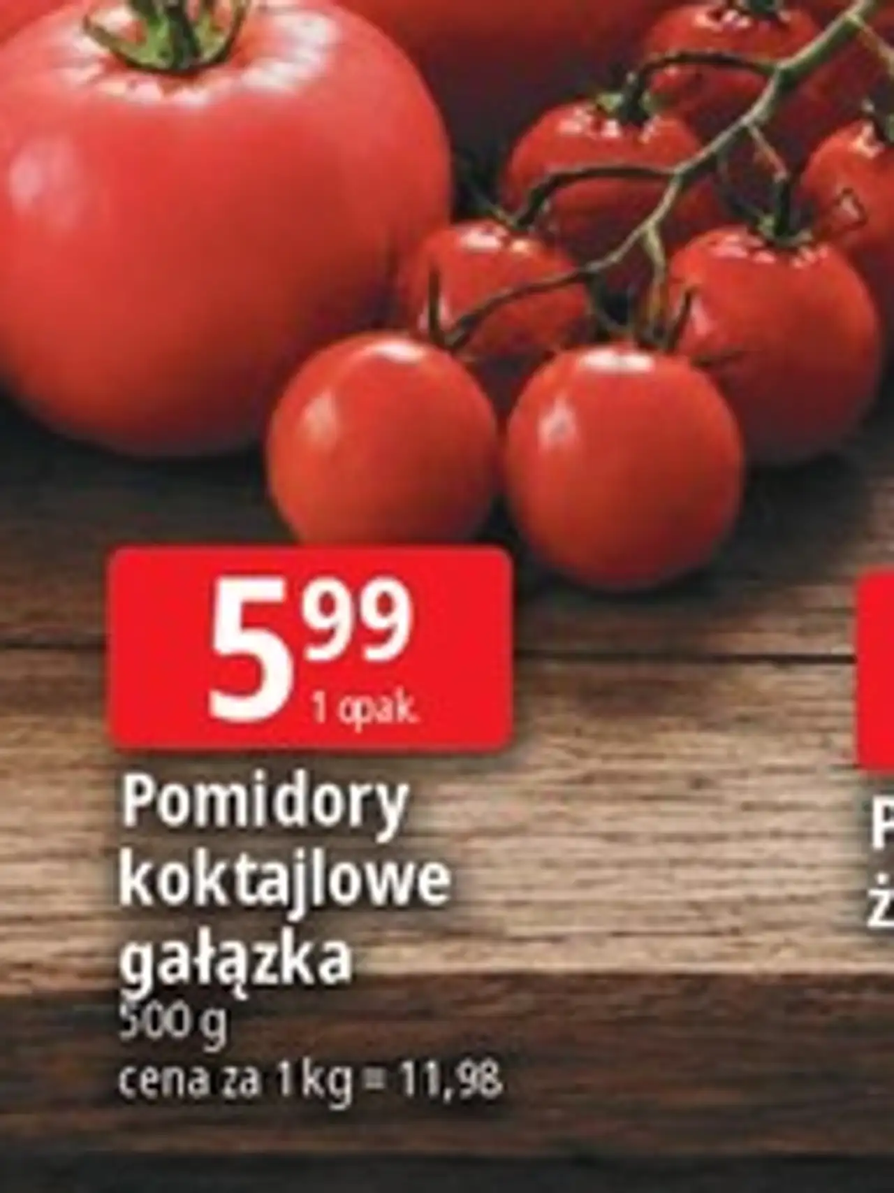 Pomidory koktajlowe gałązka