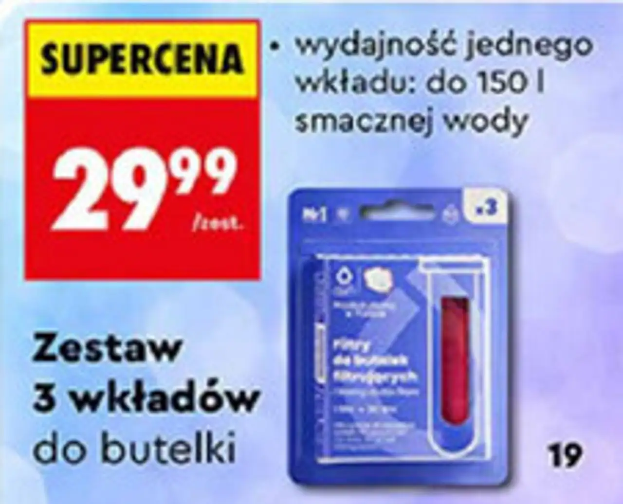 Dafi Zestaw 3 wkładów do butelki