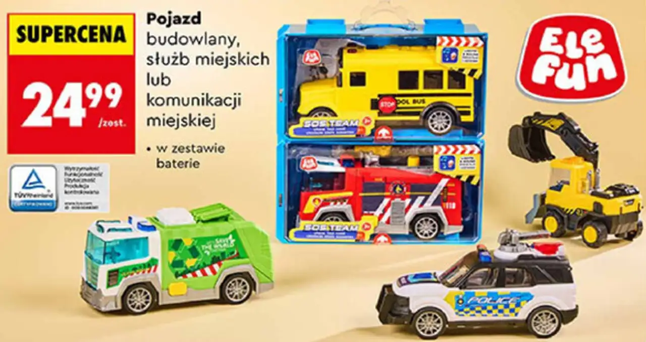 Elefun Pojazd budowlany, służb miejskich lub komunikacji miejskiej