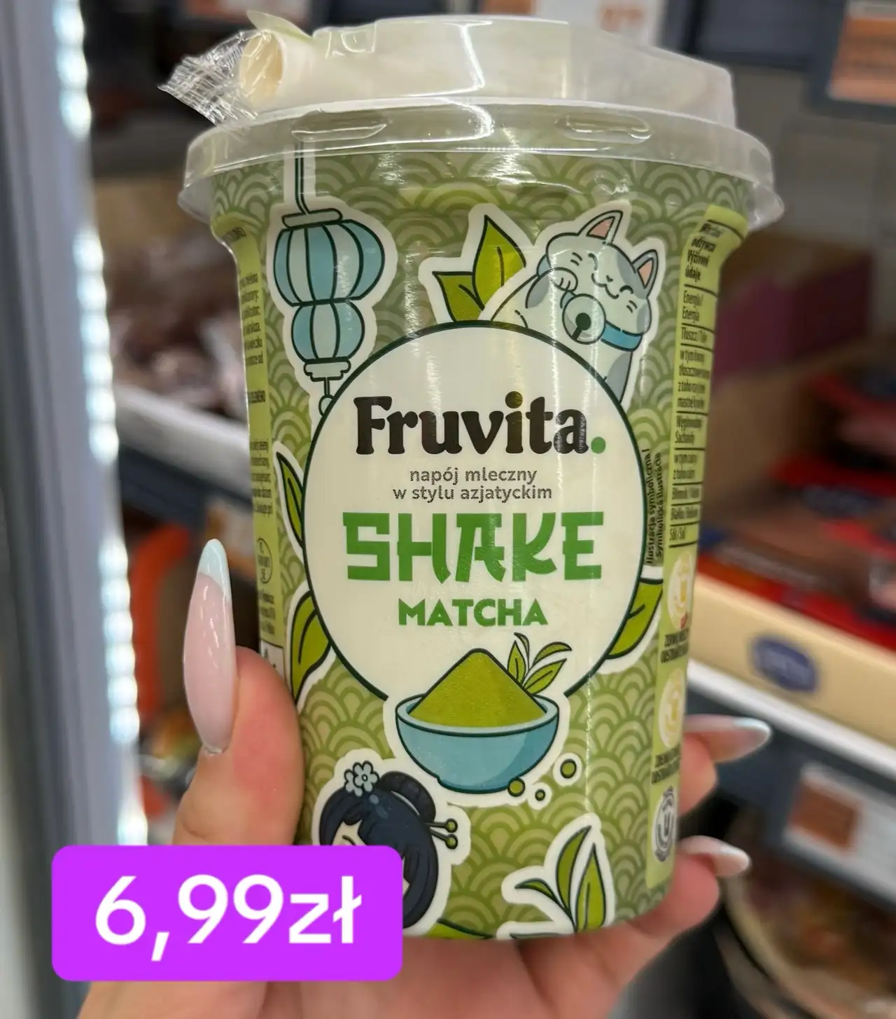 Fruvita Shake Matcha napój mleczny w stylu azjatyckim