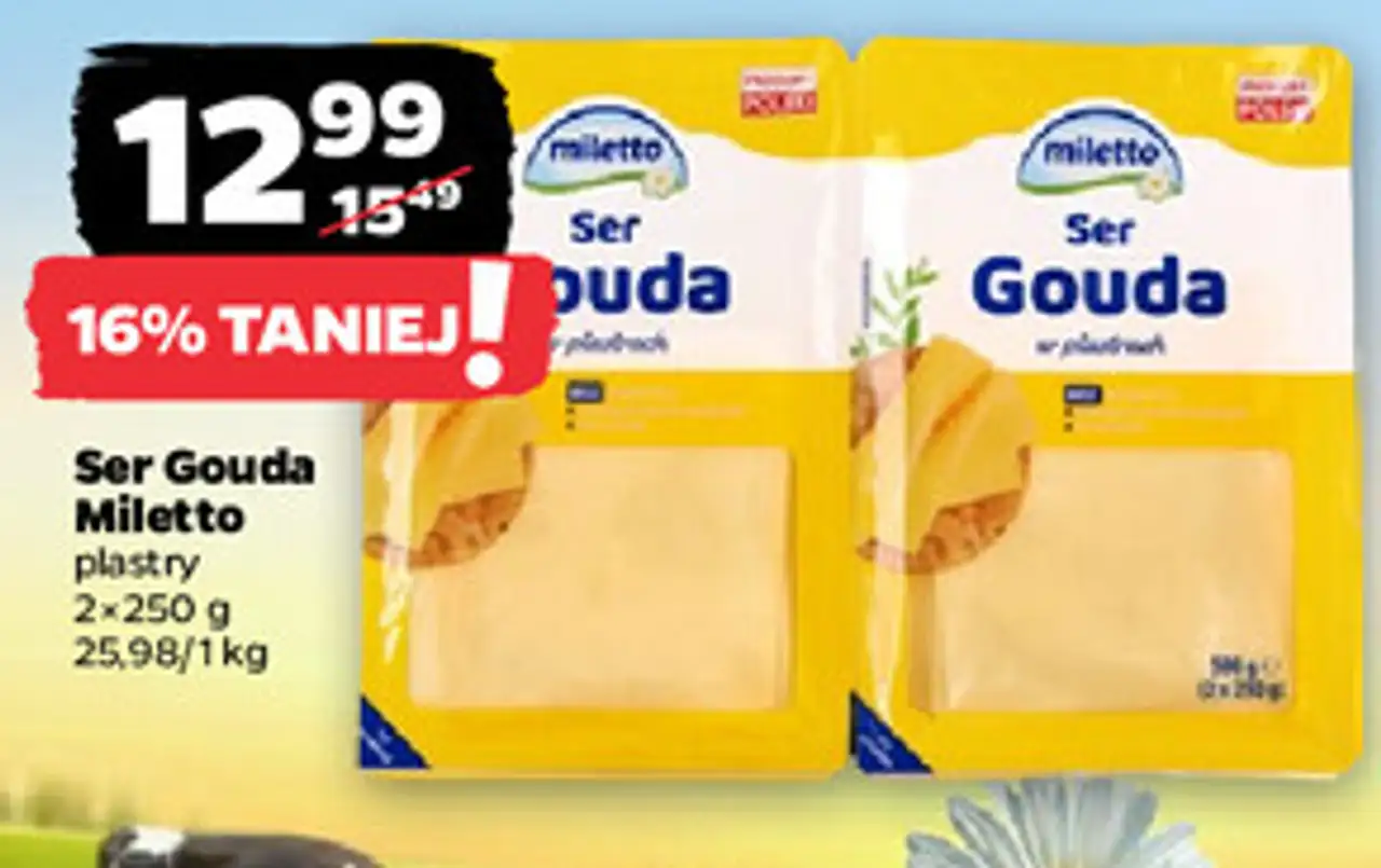 Ser Gouda Miletto plastry