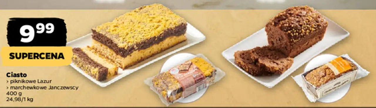 Ciasto piknikowe Lazur, marchewkowe Janczewscy