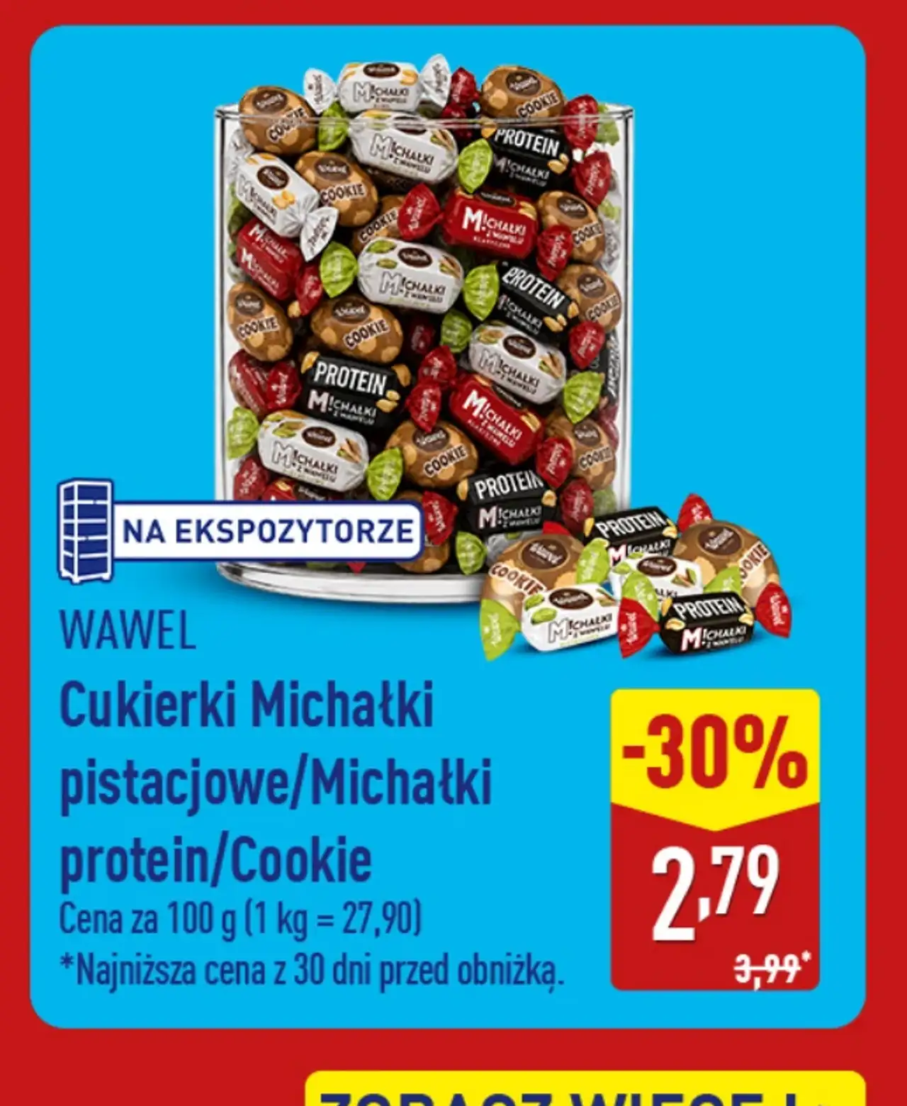 Cukierki Michałki Wawel (różne rodzaje)