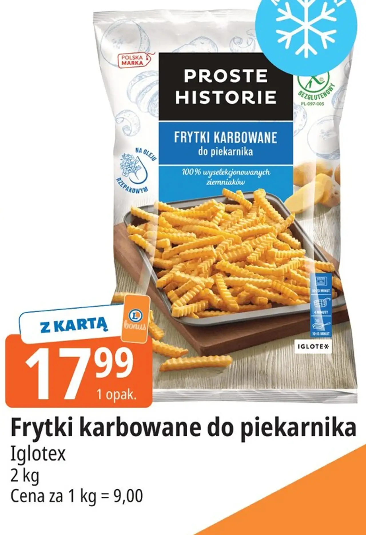 Frytki karbowane do piekarnika Proste Historie Iglotex