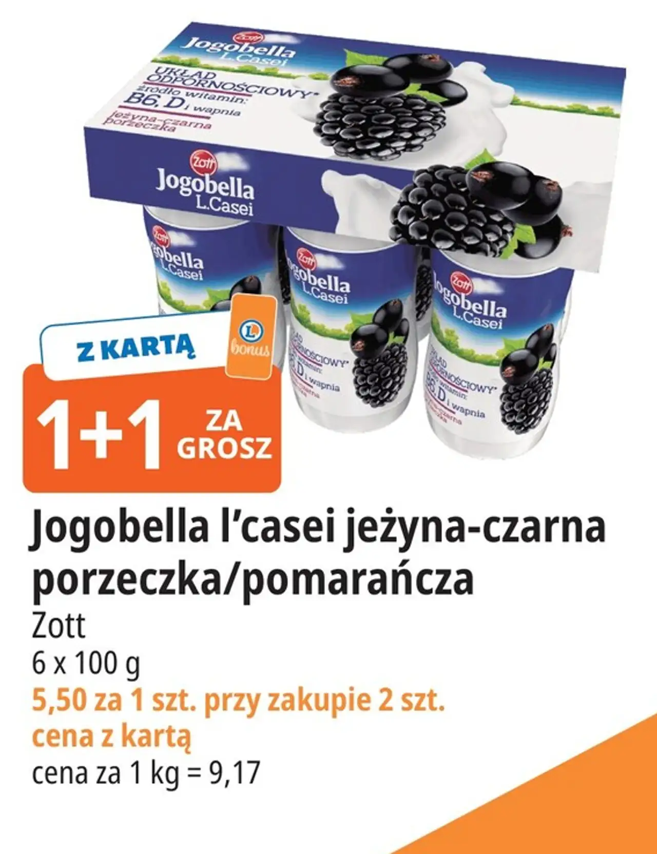 Jogobella l'casei jeżyna-czarna porzeczka/pomarańcza