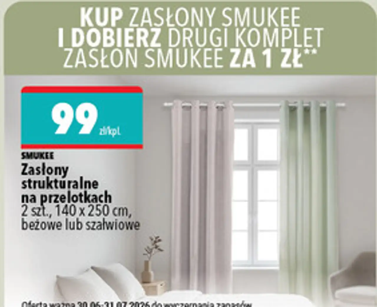 Zasłony strukturalne na przelotkach Smukee
