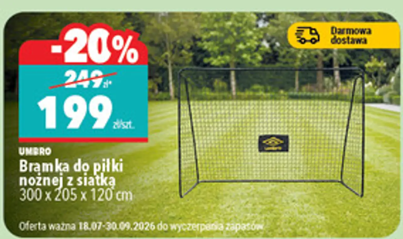 Umbro Bramka do piłki nożnej z siatką