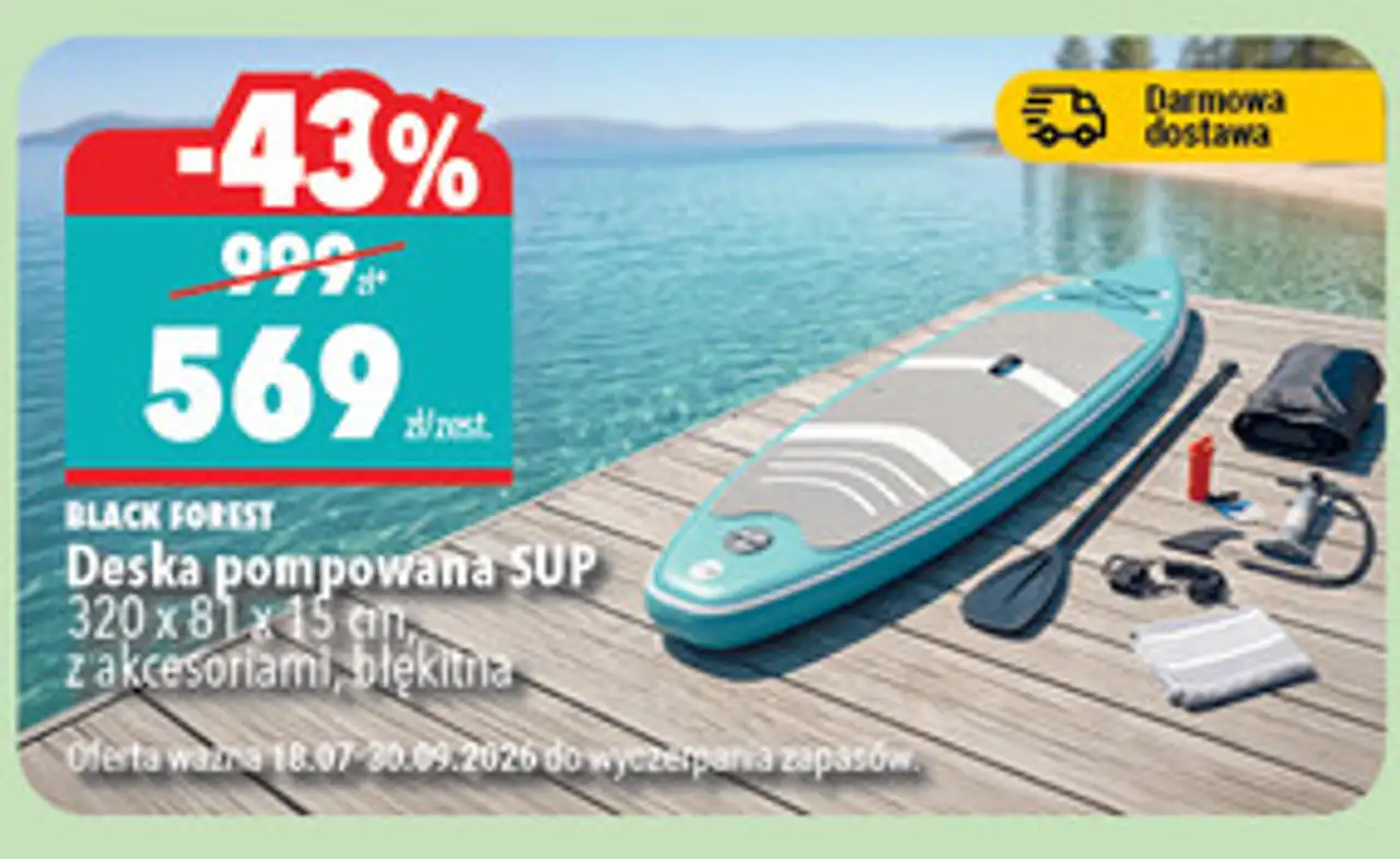 Black Forest Deska pompowana SUP z akcesoriami