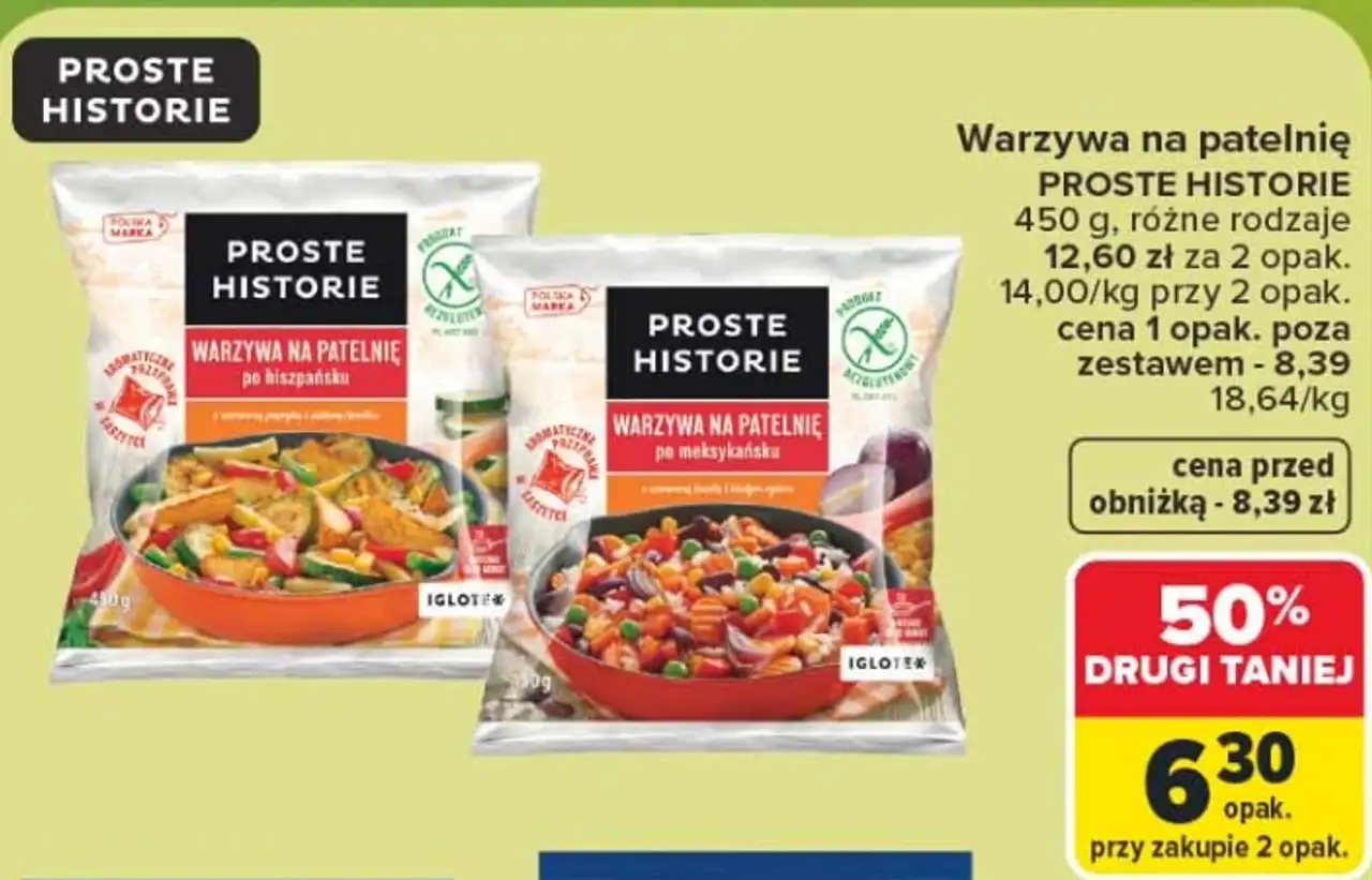 Warzywa na patelnię PROSTE HISTORIE 450 g
