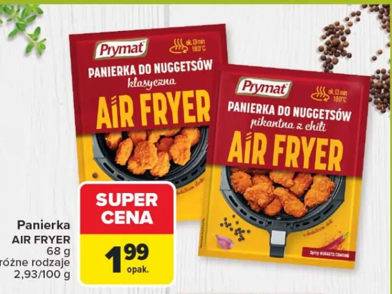Prymat Panierka do nuggetsów klasyczna / pikantna z chili Air Fryer