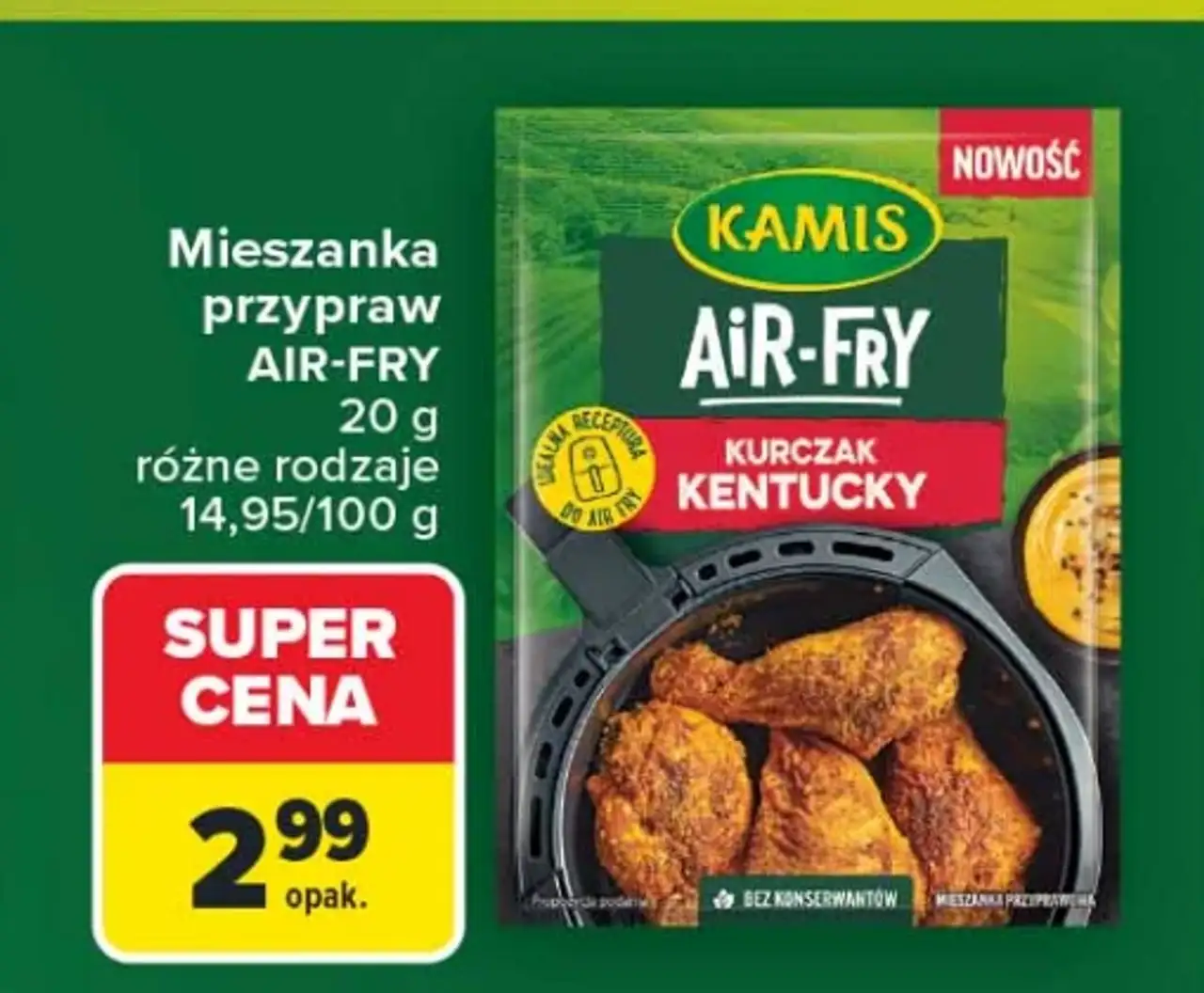 Kamis Air-Fry Kurczak Kentucky mieszanka przypraw