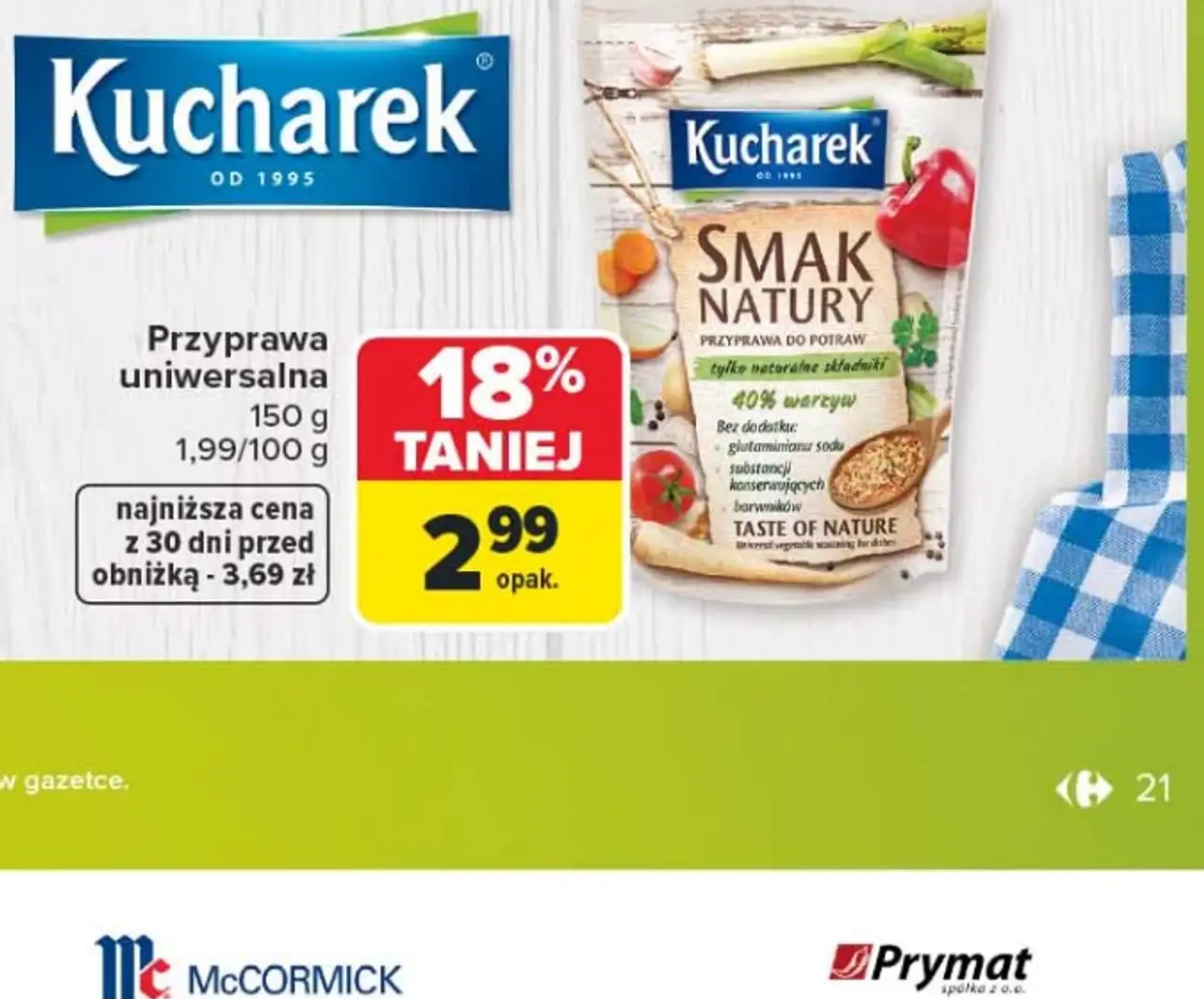 Kucharek Smak Natury Przyprawa uniwersalna