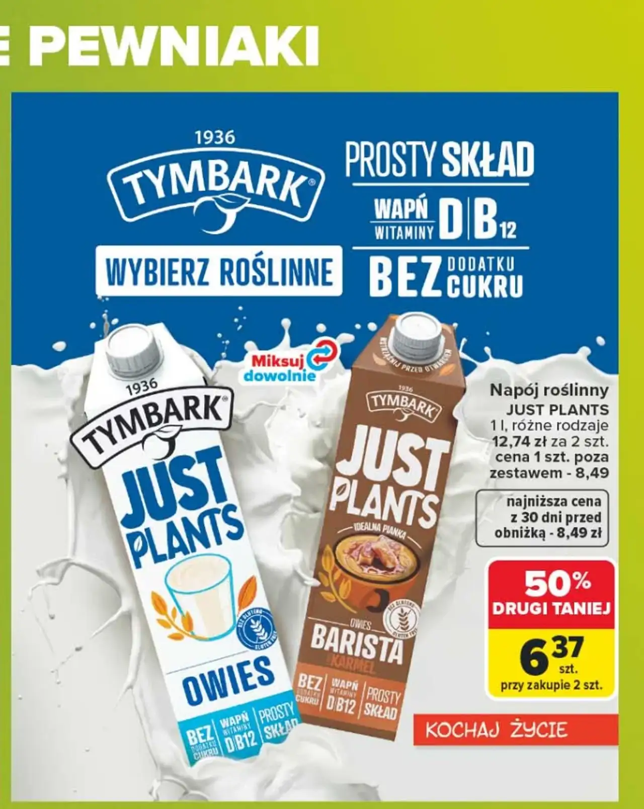 Tymbark Just Plants Napój roślinny