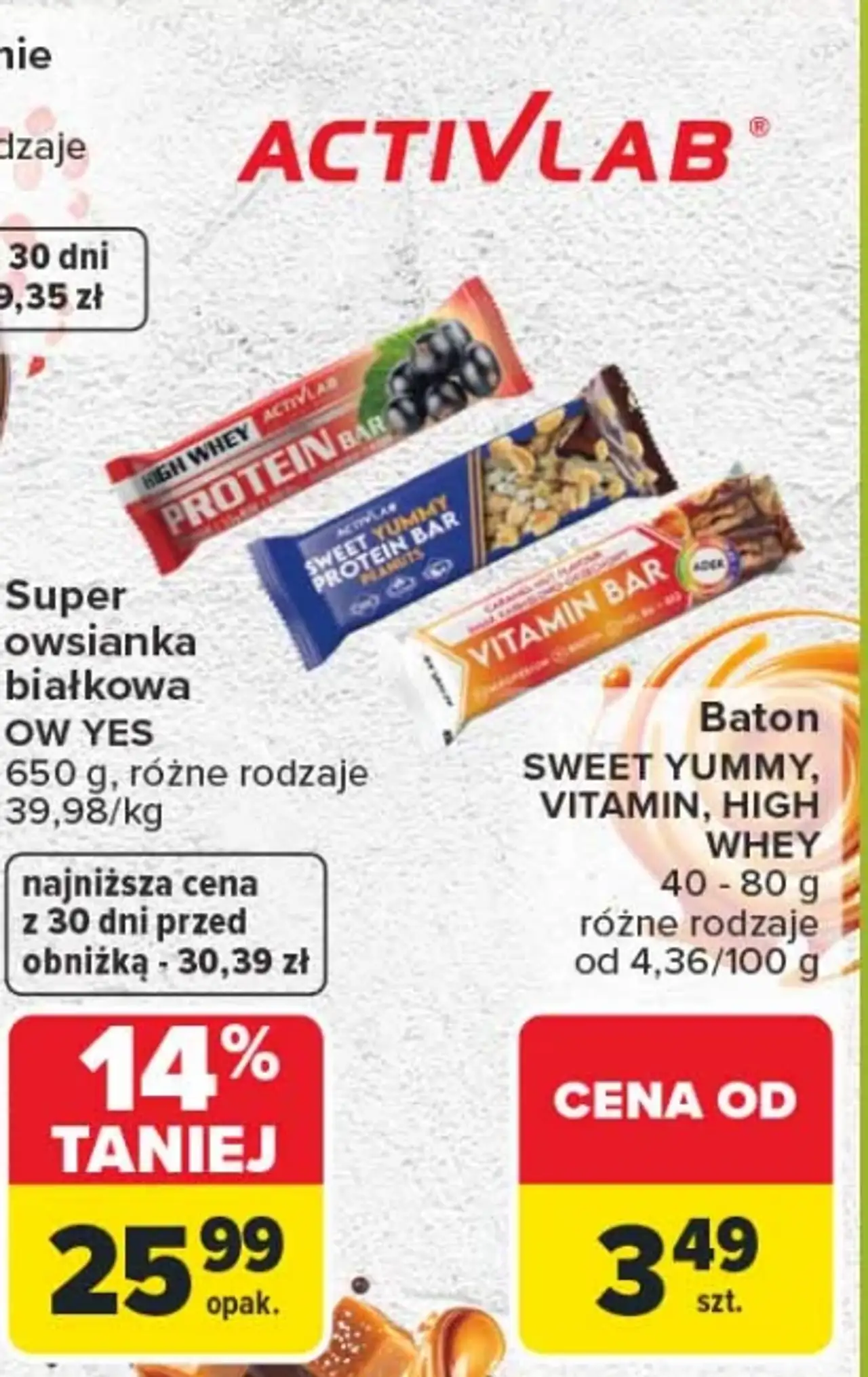 Baton Activlab Sweet Yummy / Vitamin / High Whey
