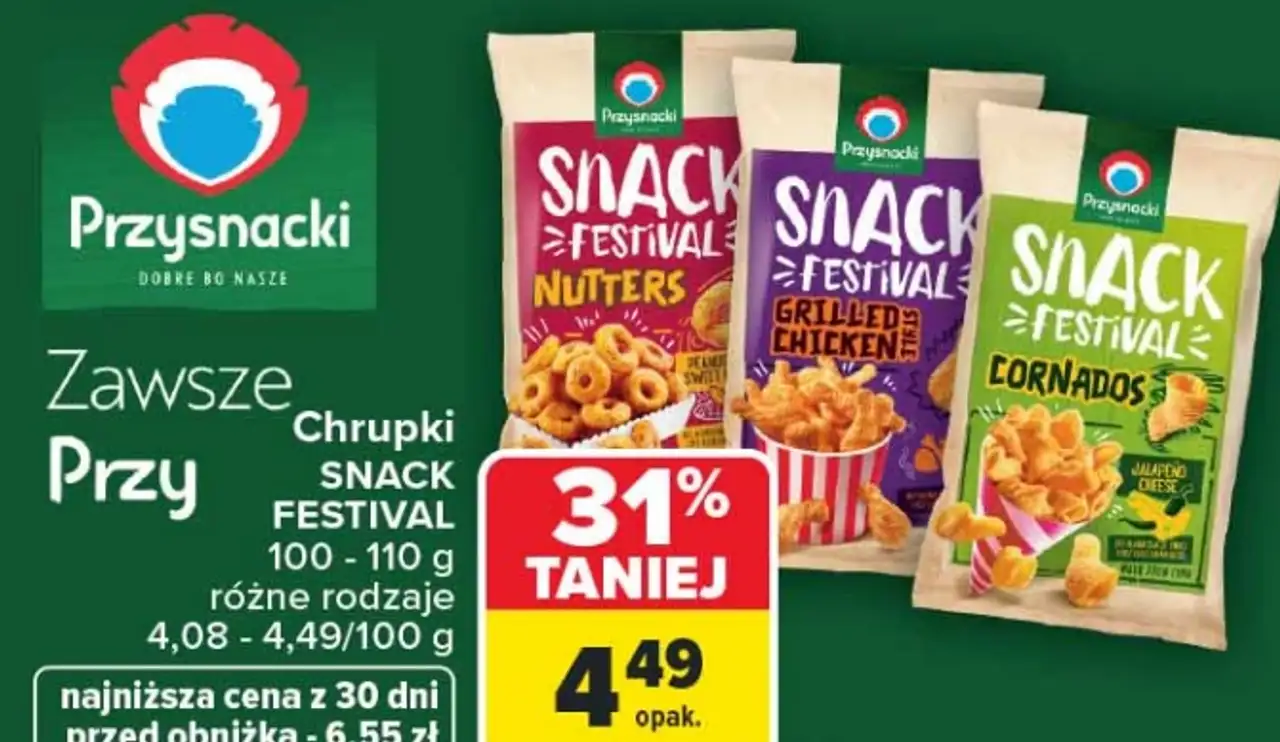 Chrupki SNACK FESTIVAL Przysnacki 100 - 110 g