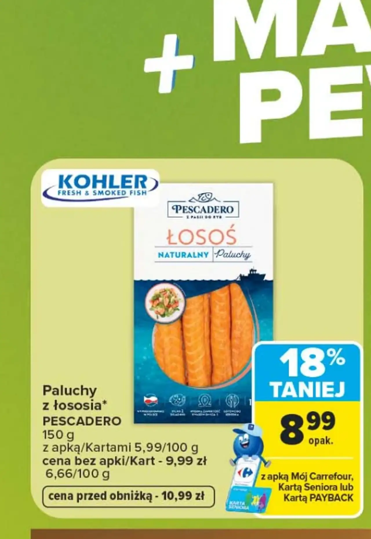Paluchy z łososia Pescadero