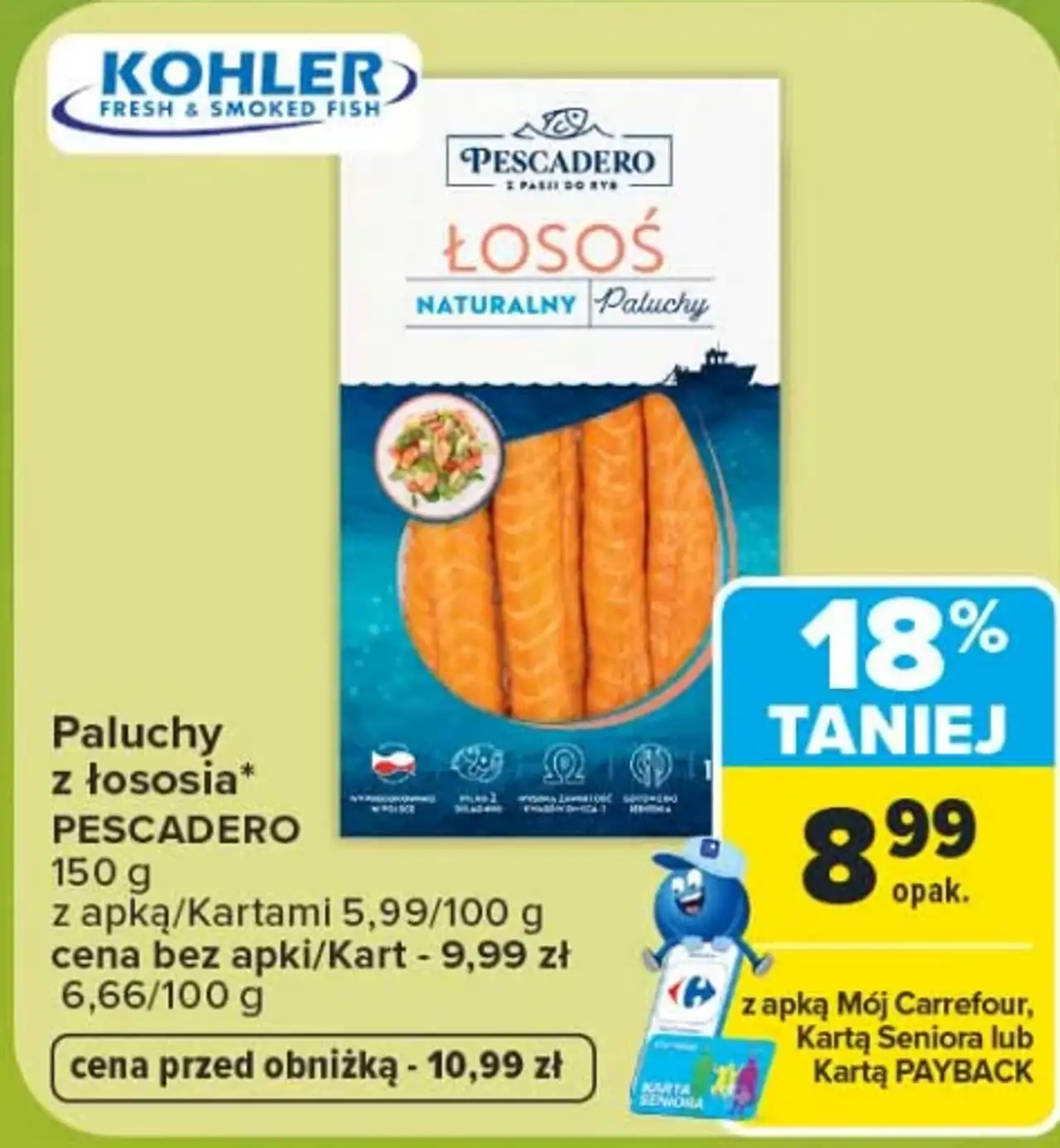 Paluchy z łososia Pescadero