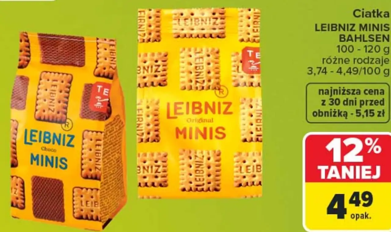 Ciastka Leibniz Minis Bahlsen