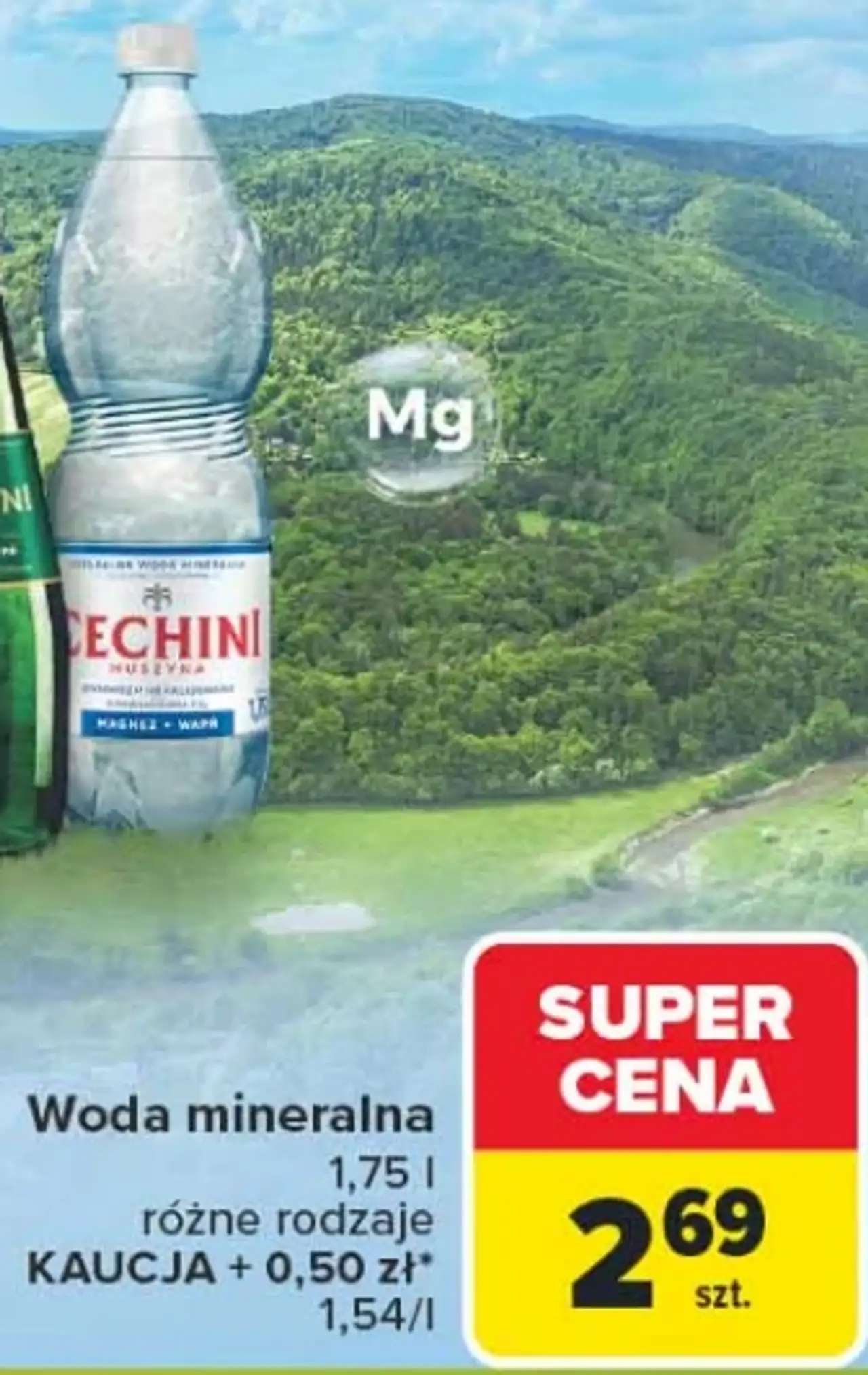 Cechini Muszyna Woda mineralna 1,75 l
