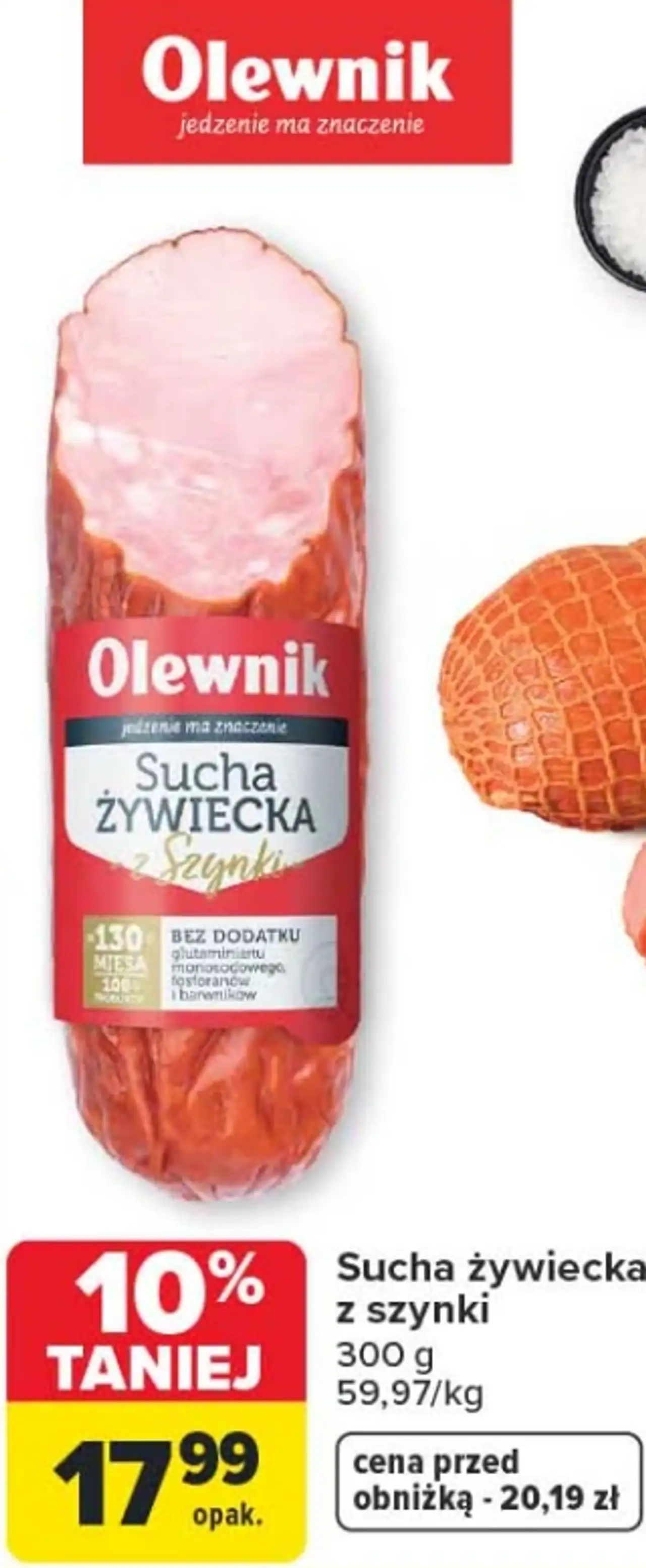 Sucha żywiecka z szynki Olewnik