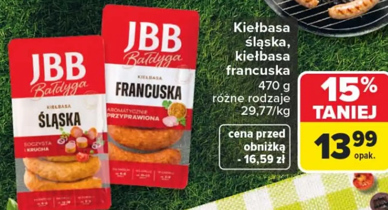 Kiełbasa śląska / kiełbasa francuska JBB Bałdyga
