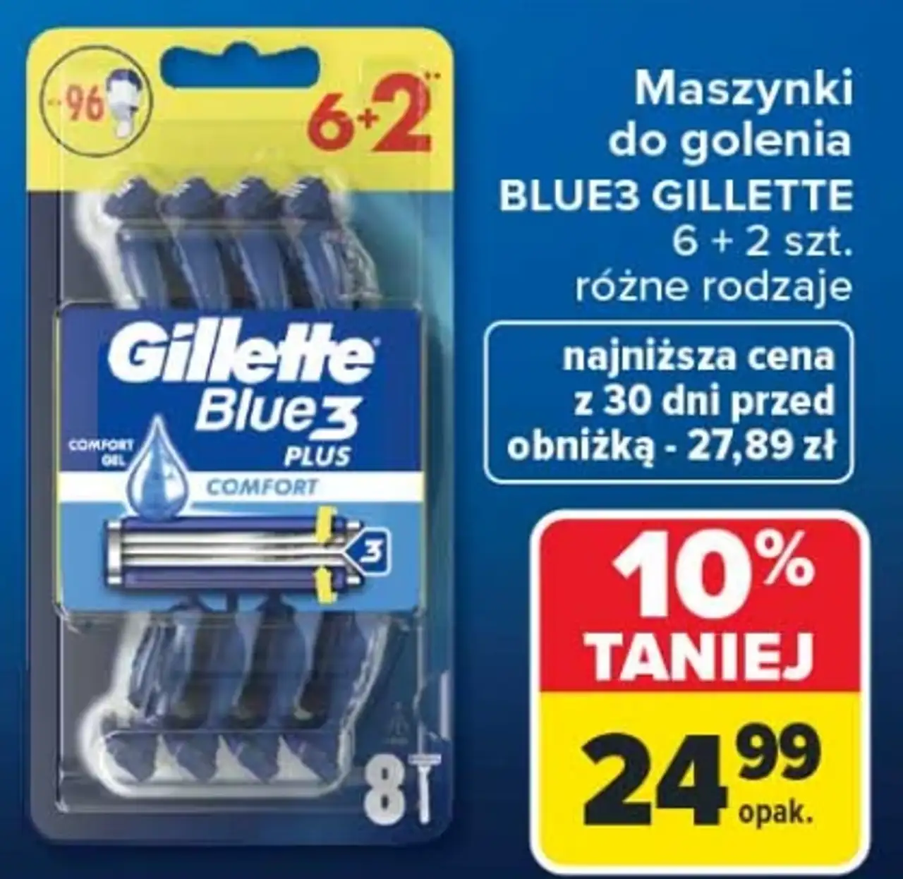 Maszynki do golenia Gillette Blue3 Comfort
