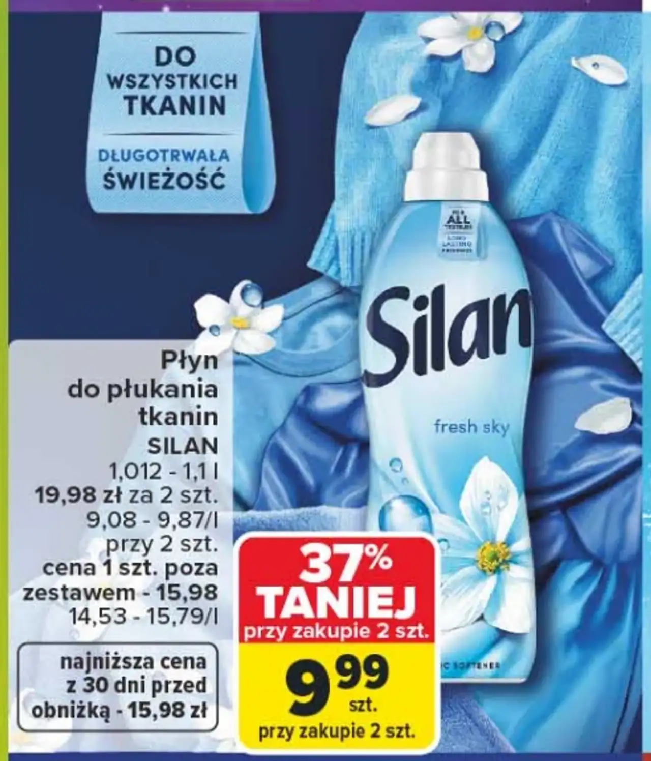 Płyn do płukania tkanin Silan